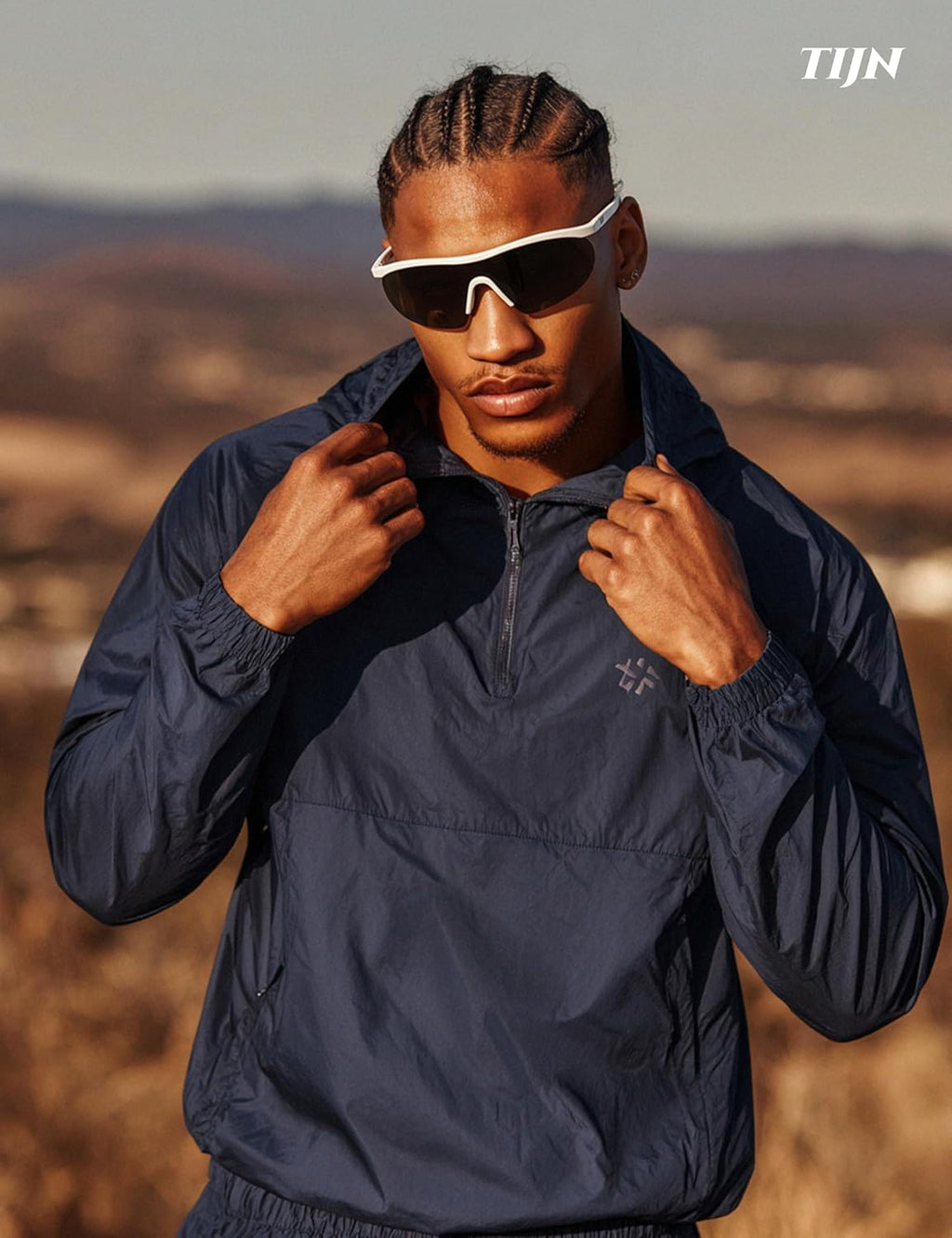 TIJN Anti-Slip Sport Sunglasses - UV400 Protection for Men & Women | Ideal for Running, Cycling, Fishing