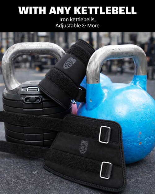 THEFITGUY Kettlebell Wrist & Forearm Guards | 7mm Impact-Absorbing Neoprene | Adjustable Straps for Secure Fit | Lightweight, Durable Protection for Kettlebell Training (Pair)