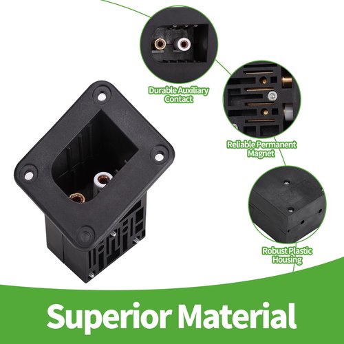10L0L 36V PowerWise Charger Receptacle and Plug for EZGO TXT 1996-up Electric Golf Cart, Charger Socket with Handle OEM 73345-G01, 73063-G01