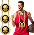 Tondiamo 3 Pcs Sports Turnover Chains - 6" Large Champion Medals for MVP Players | Basketball, Football, Soccer, Baseball, Softball, Volleyball