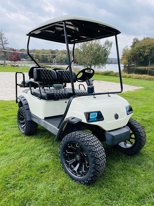 10L0L Golf Cart Fender Flares for Yamaha G14 G16 G19 G20 G22 - Standard Front and Rear Golf Cart Mud Flaps W/Stainless Steel Screws Hardware NOT For Modified Carts Bodies