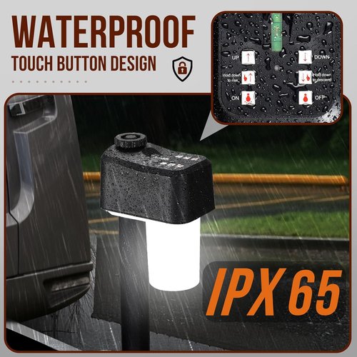 Electric Trailer Jack 7600LBS - 12V Heavy Duty RV Tongue Jack with Remote Control & LED Light | IPX65 Waterproof, 9.8-31.5" Extension