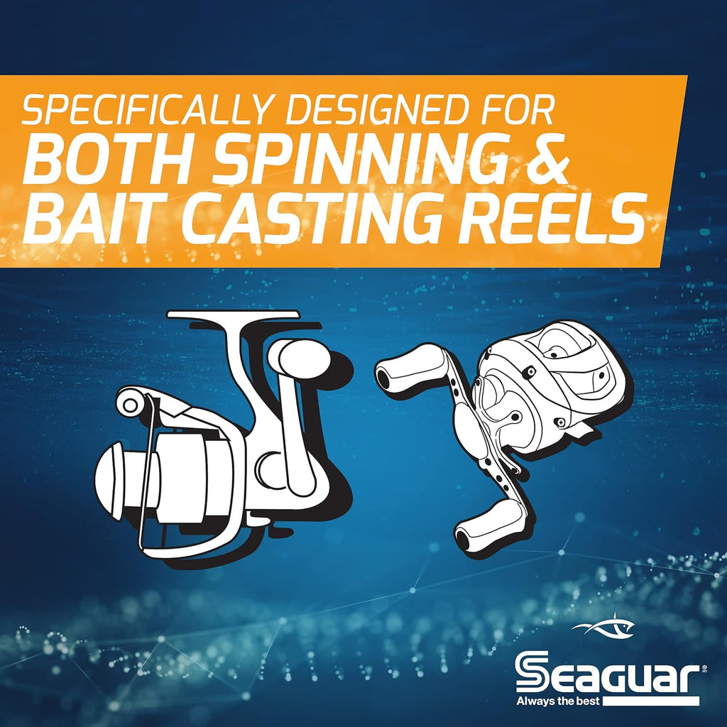 Seaguar AbrazX Fluorocarbon Fishing Line - Abrasion Resistant for Freshwater | Multiple Sizes Available
