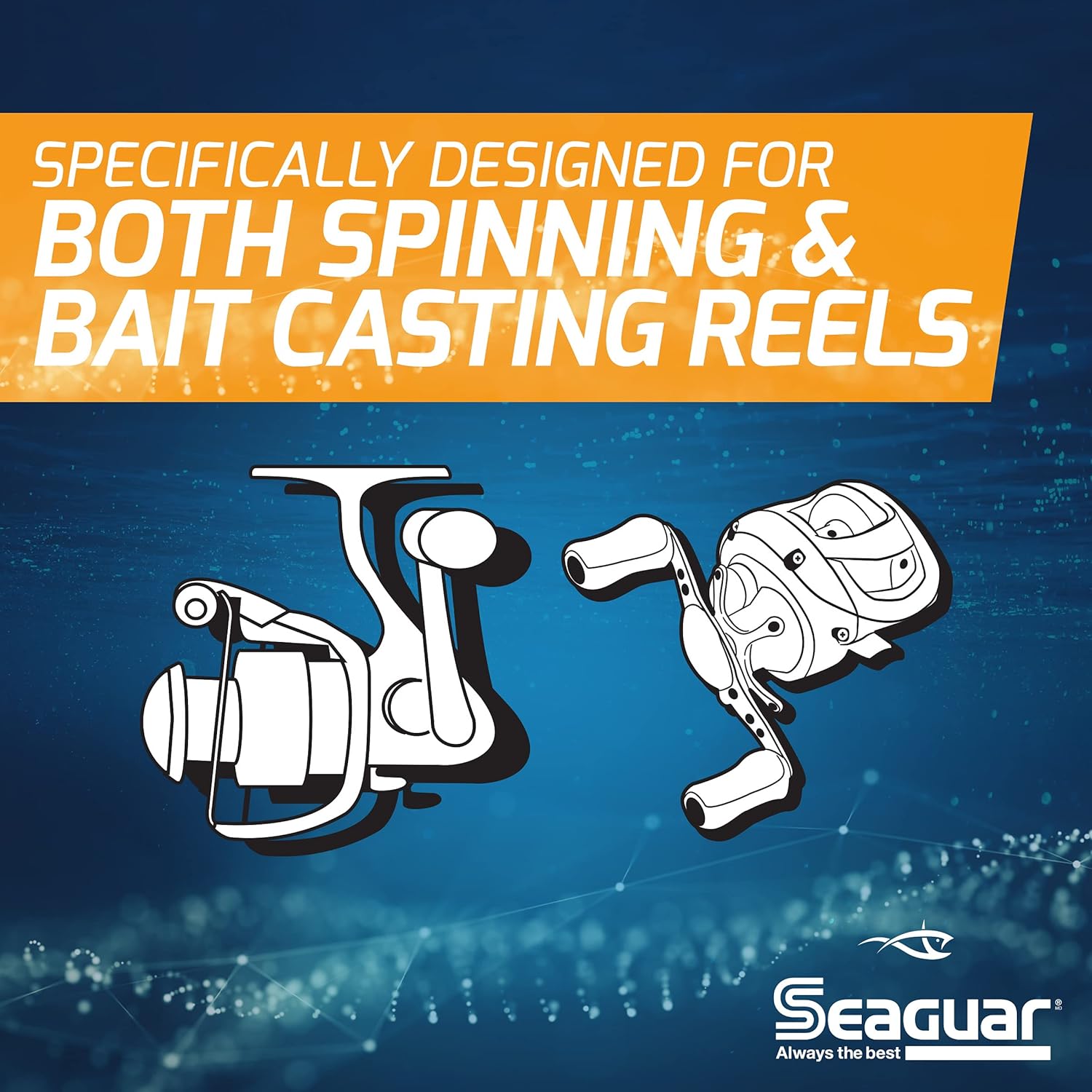 Seaguar InvizX Fishing Line - 100% Fluorocarbon, Clear, Perfect for Freshwater Casting & Live Bait, Multiple Sizes Available