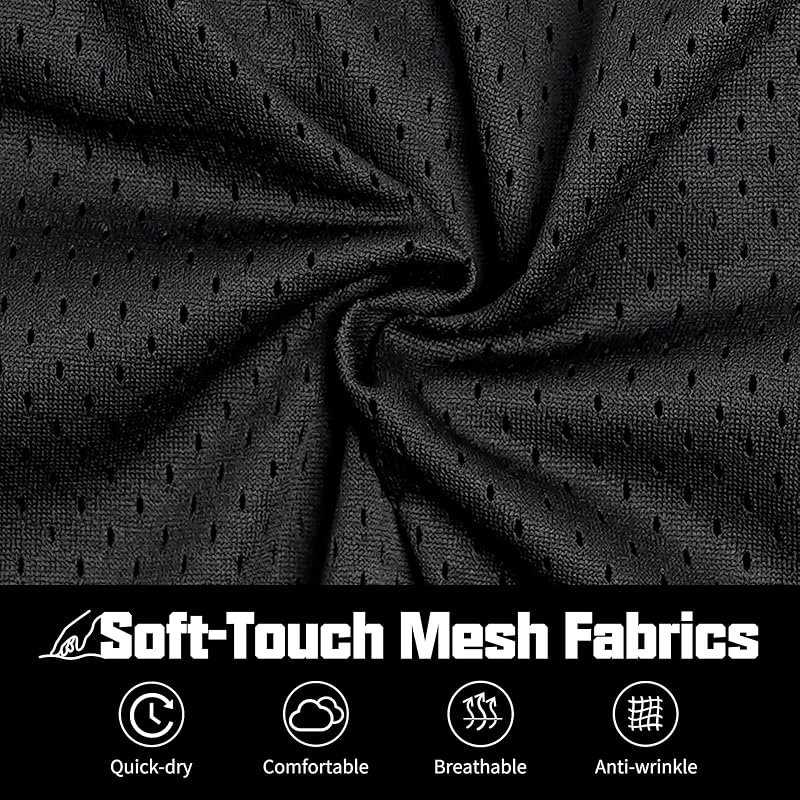 AIMPACT Men’s 7" Inseam Mesh Basketball Shorts - Black, Large