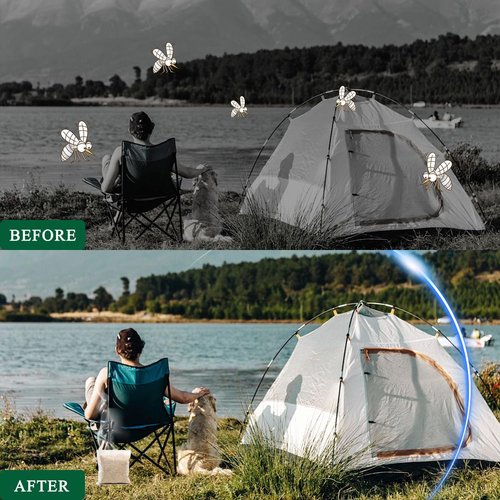 Furiseng Natural Mosquito Repellent - 60-Day DEET-Free Protection | 8 Pack for Indoor & Outdoor Use