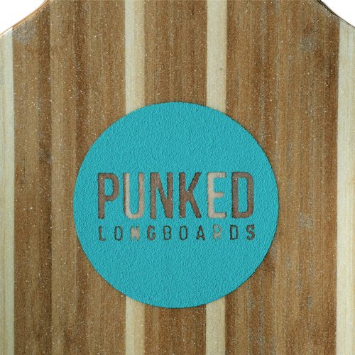 Yocaher Punked Bamboo Longboard Skateboard Freestyle 40" x 9.75"Cruiser w/BLACKWIDOW Premium Clear Grip Tape, Heavy Duty Aluminum Alloy Truck, 71mm Longboard Wheels (Geometrix)