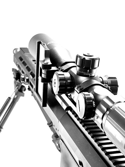 WILBUR'S FINEST Rifle Mounted Data Elevation and Windage Settings Scope Mount Card Holder Dope (30mm Scope Mount)