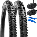 YUNSCM 26" Mountain Bike Tires - Heavy Duty 26x2.30 Tubes | Off-Road Compatibility & Schrader Valve