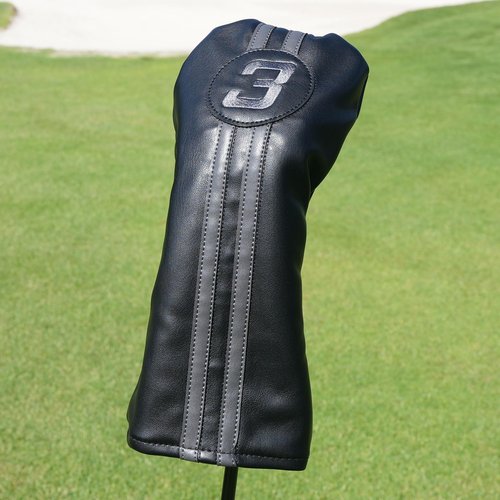 3 Wood Headcover, Easy Slip-On Easy-Off Golf Club Head Cover, Fleece Lined Interior, Water Resistant and Durable Shell, Individual Retail Pack, (3 Wood Headcover)