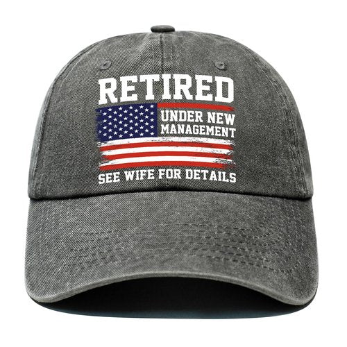 Retirement Gifts for Men, Mens Retirement Gifts, Cool Retirements Hats for Men, Funny Retired Gift for Him Husband Boyfriend Dad Coworker, Adjustable Washed Cotton Embroidered Retired Baseball Cap
