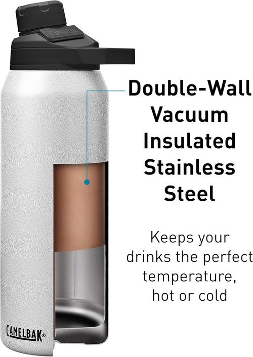 CamelBak Chute Mag Water Bottle - Vacuum Insulated Stainless Steel | 32 oz, Durable & Stylish
