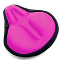 Bicycle Seat Cushion, HUIOK Wide Gel Exercise Bike Seat Cushion for Women Men Comfort,Fits Spin,Stationary and Cruiser Bikes,Indoor Outdoor Cycling,Water Dust Resistant Cover Included