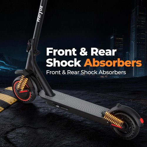 Electric Scooter for Adults - 350W/500W Motor, 19/22 MPH, 15-31 Miles Range | Folding Design with Dual Brakes
