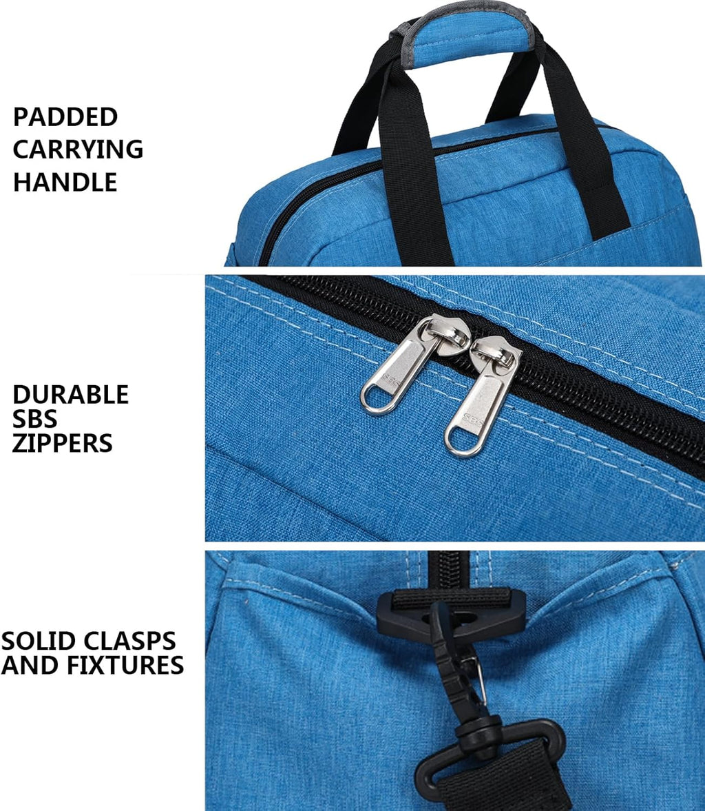 Skiennix 14-Inch Small Gym Bag - Lightweight Mini Duffel for Travel & Sports | Navy Blue