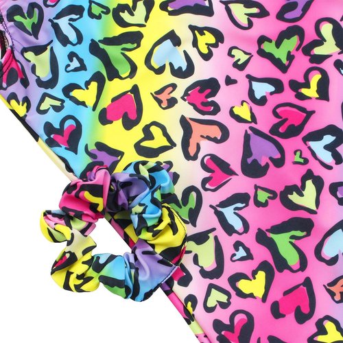 JESKIDS Leotards for Girls - Stylish Gymnastics Biketards with Shorts & Matching Scrunchie | Ages 3-15