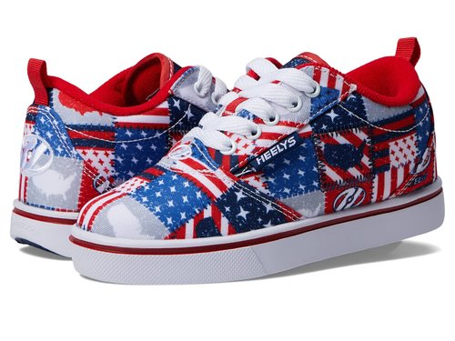 Heelys Pro 20 Prints (Little Kid/Big Kid/Adult) Red/Navy/White 7 Men's, 8 Women's M