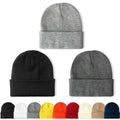 NPQQUAN 3 Packs Unisex Beanie Hats for Men Women Winter Knit Beanies Black+Darkgray+Lightgrey