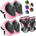 Wemfg Kids Protective Gear Set - 3-in-1 Knee, Elbow Pads & Wrist Guards for Ages 3-14 | Ideal for Skating & Cycling