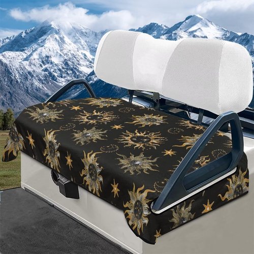 Golden Winter Golf Cart Seat Covers Sun Quick-Drying Winter Golf Accessories Protect Your Carts Seats from Scorching Sun and Sudden Rain Showers—Play Longer, Stay Comfortable