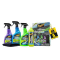 Meguiar’s Hybrid Ceramic Starter Kit | Premium Car Detailing Set with Wash, Wax, Detailer & Tire Shine