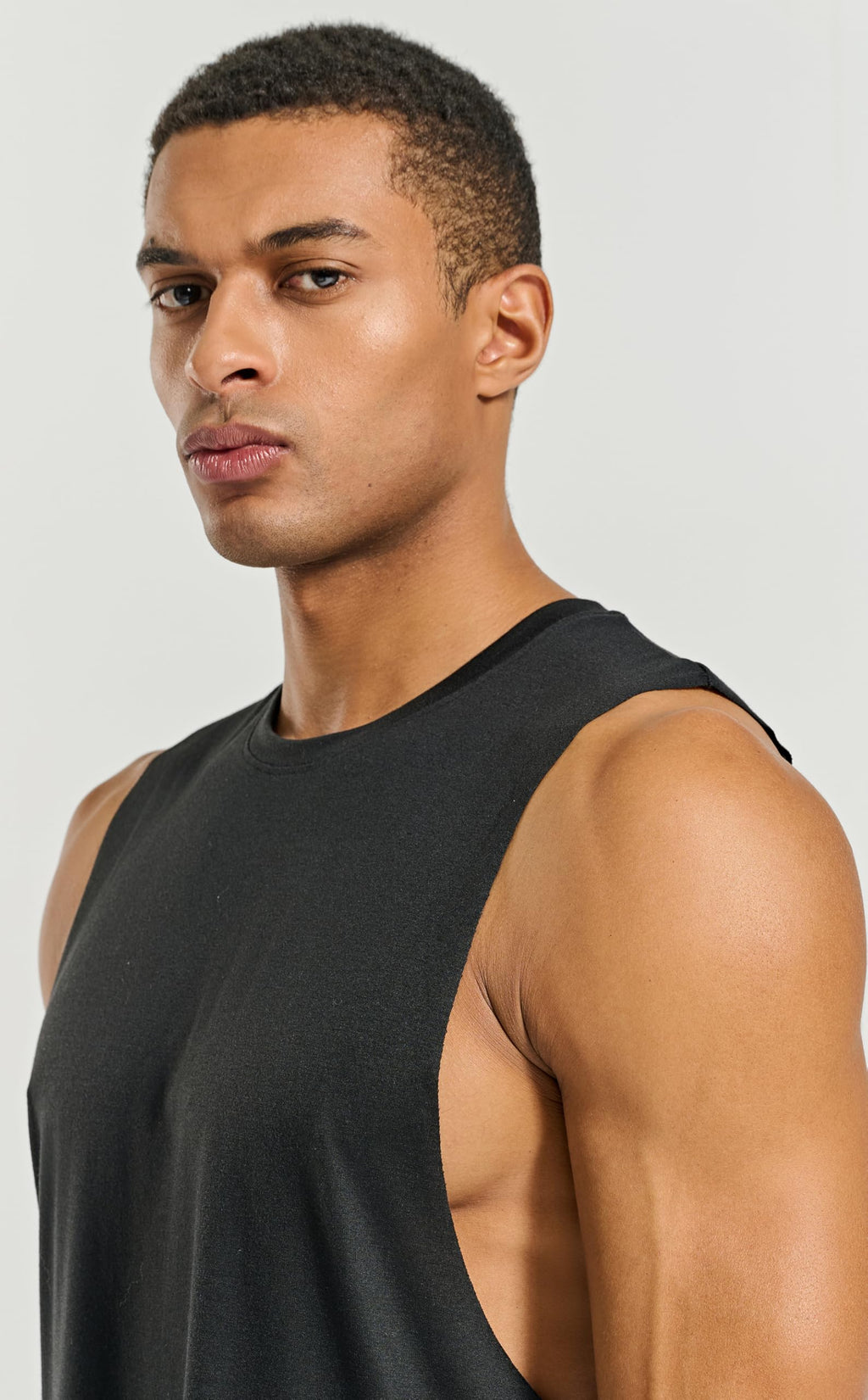 Project Titan Men's Workout Drop Arm Tank Top Cut Off Sleeveless Gym Shirts