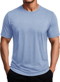 MAGCOMSEN Men's Athletic Workout Shirt - Moisture-Wicking Dry Fit Short Sleeve Tee for Gym & Running
