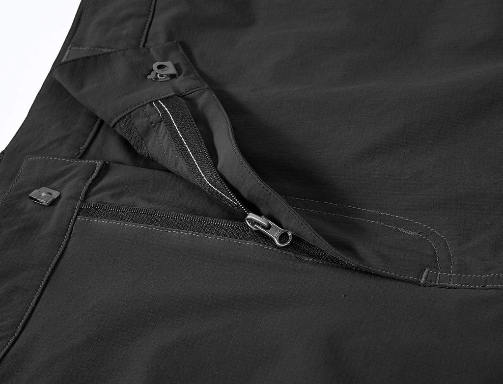 BASUDAM Men's Cargo Hiking Shorts - Lightweight, Quick-Dry Fabric with 6 Pockets for Camping & Travel