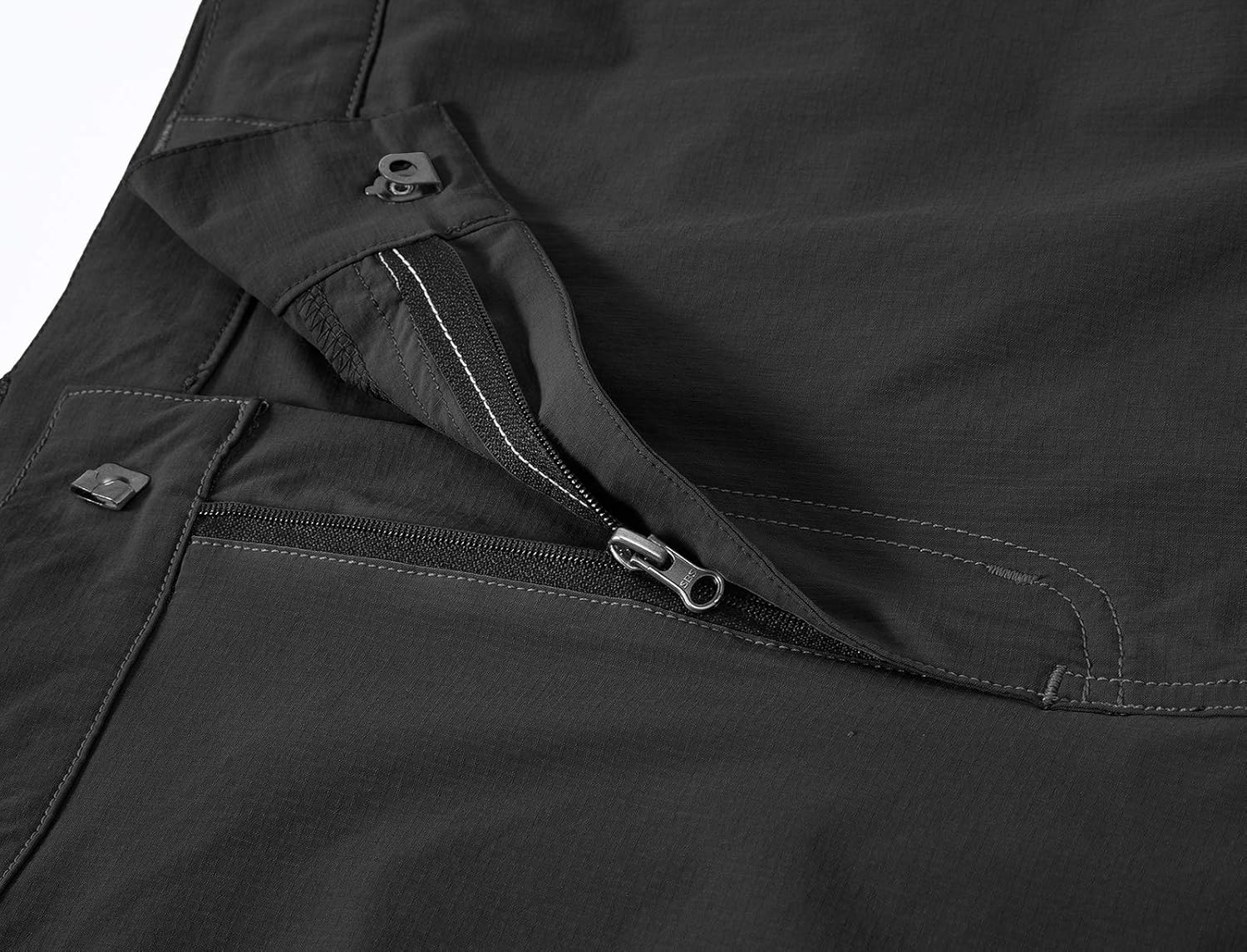 BASUDAM Men's Cargo Hiking Shorts - Lightweight, Quick-Dry Fabric with 6 Pockets for Camping & Travel