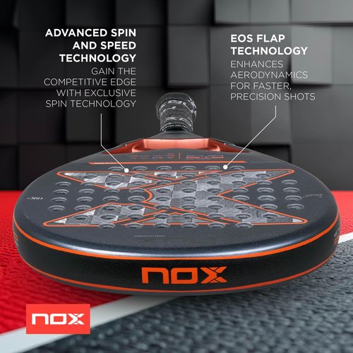 Padel Racket AT10 Genius 18K Alum by Agustin Tapia 2025 | Luxury Teardrop Pala Padel | Enhanced EOS Flap & NOX Custom Grip Technology Dual Texture Spin Control Advanced paddle racket Elite Performance