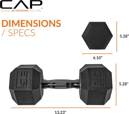 CAP Barbell Coated Dumbbell Weights - Versatile Options in Pairs & Sets for Home Fitness