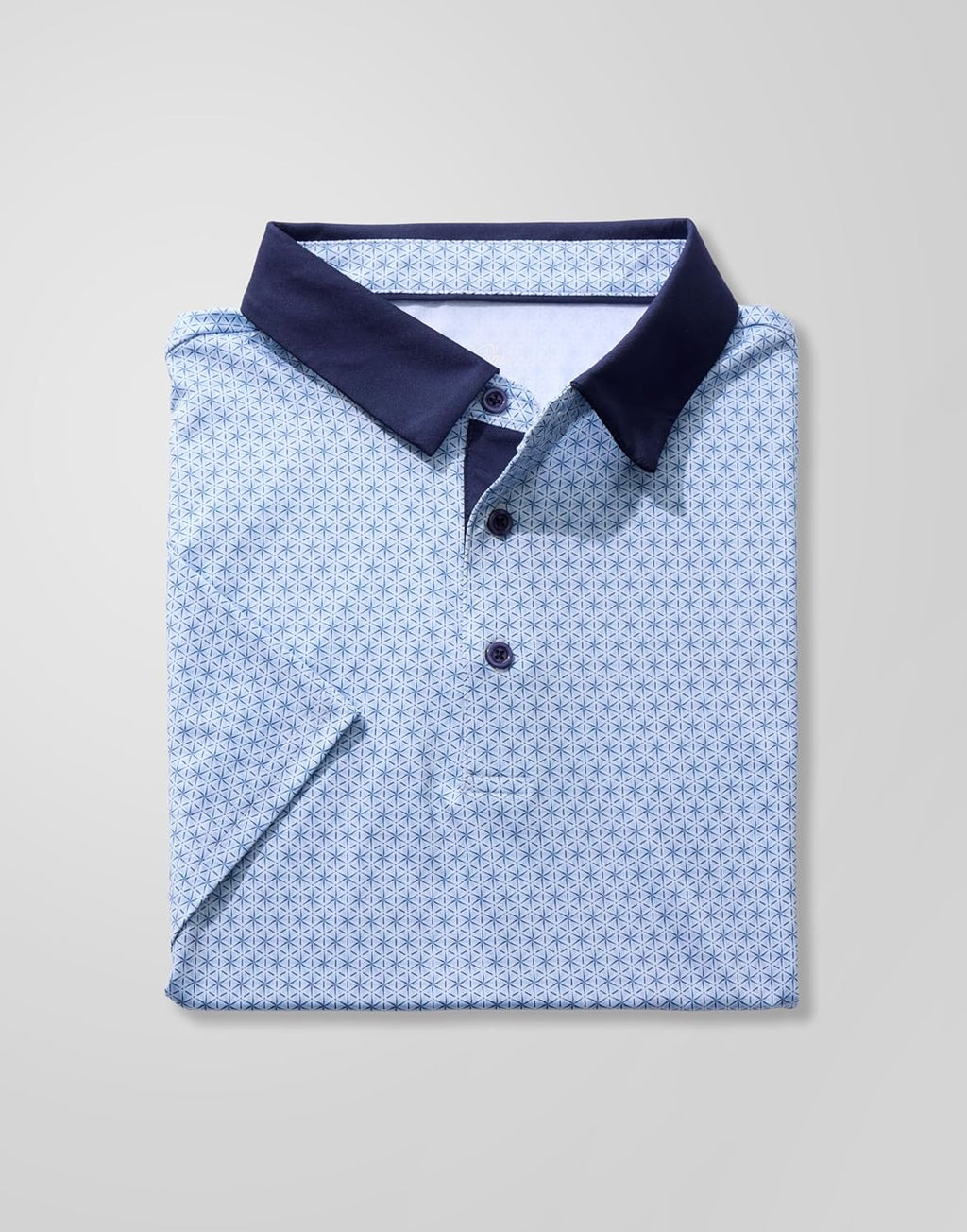 Obla Men's Golf Polo Shirt - Short Sleeve, Moisture-Wicking Performance in Casual Print
