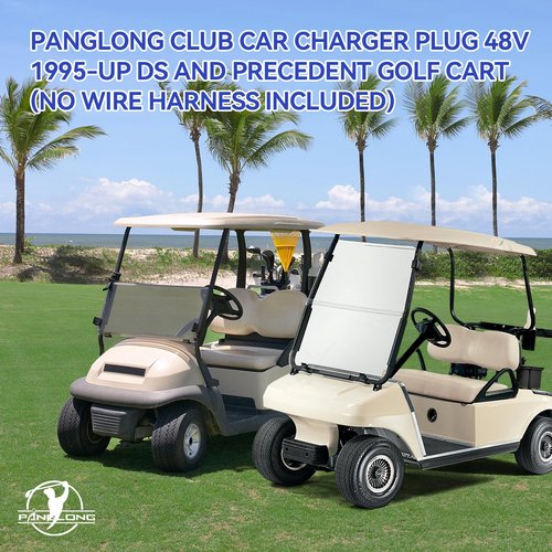 Panglong Club Car Charger Plug 48V, Golf Carts 48V Charger Cord Plug, Suitable for 1995-Up Club Car DS and Precedent Golf Carts, OEM #101828901, 1018289-01