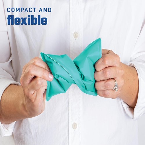 Fit & Fresh Cool Coolers | 2-Pack Soft Ice Packs for Lunch Bags - Durable, Flexible, Easy to Clean, Teal