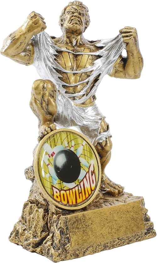 Decade Awards Monster Trophy - 6.75-Inch Victory Award with Custom Front Insert | Personalized Engraved Plate Available
