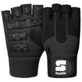 Stealth Sports Weight Lifting Workout Gloves Men Women Non-Slip Gel Padded Grip Full Palm Protection for Pull ups Gym Training Fitness Weightlifting Bodybuilding Exercise Gloves,R7 - Black (XL)