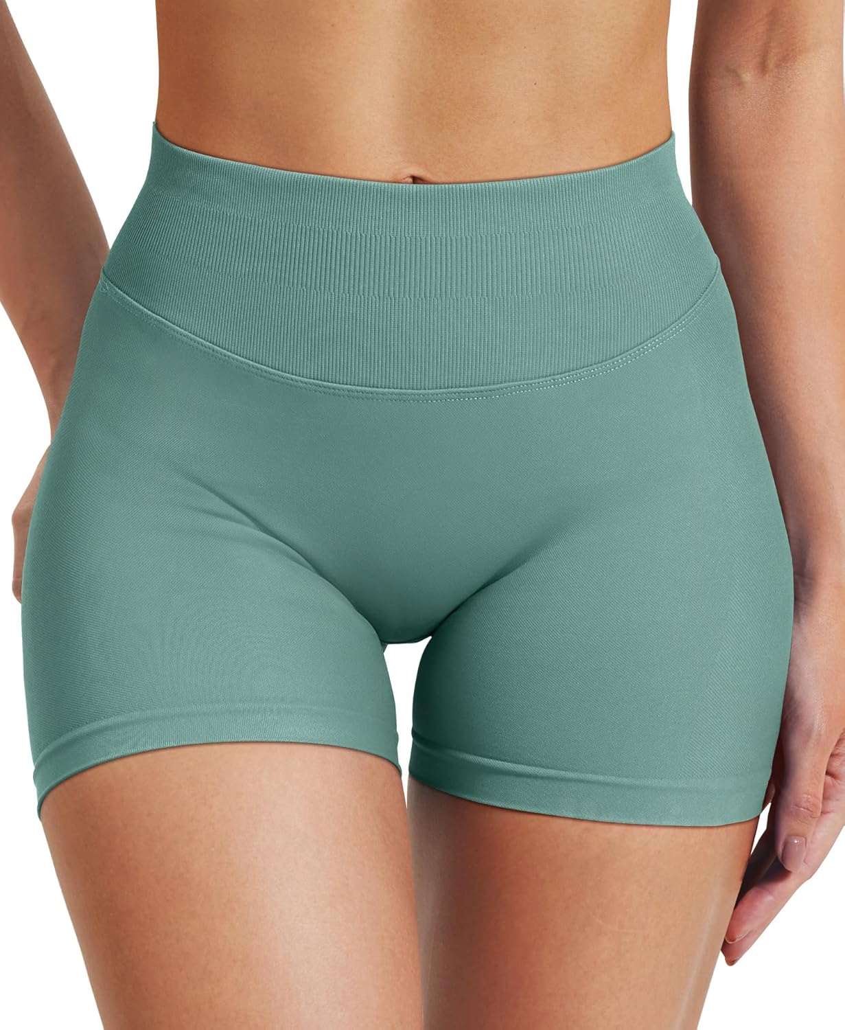 VOYJOY Women's Workout Shorts - Scrunch Butt Lifting Seamless Biker Shorts in 2.5"/3.6"/4.5"/6" Sizes