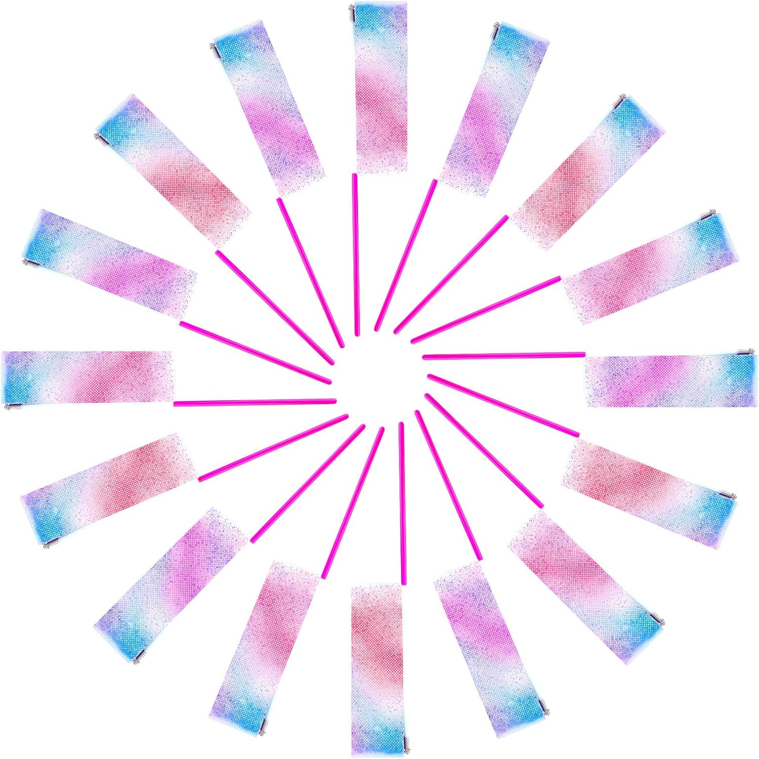 Skiennix 14PCS Dance Ribbons - Sparkling Twirling Streamers for Kids' Birthday Parties & Gymnastics