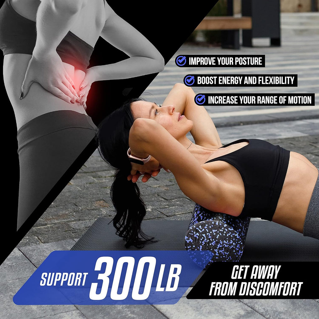 Yes4All High-Density EPP Foam Roller - Ideal for Yoga, Pilates & Stretching | Available in 12, 18, 24, 36 Inch
