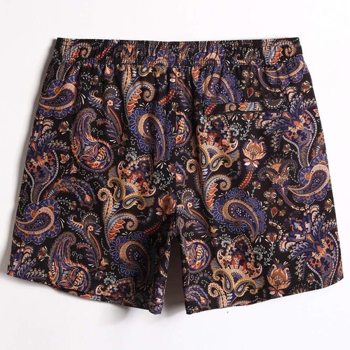Maamgic Men's Vintage 80s 90s Swim Trunks - 4-Way Stretch Quick-Dry Board Shorts with Mesh Lining