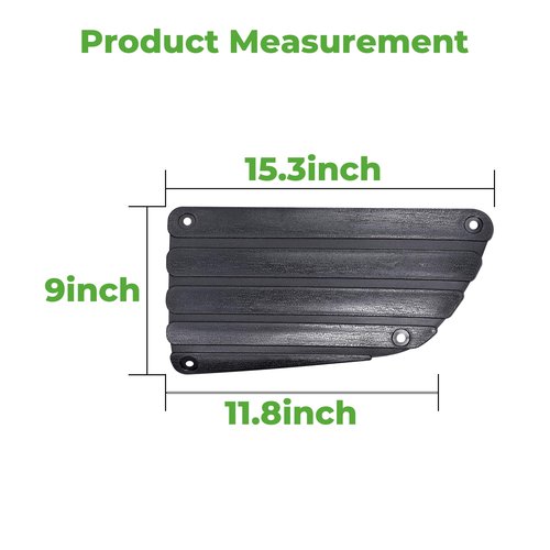 10L0L Golf Cart Rear Driver & Passenger Side Guard Set - Replacement Parts Compatible with EZGO TXT Golf Cart Models, Rugged and Durable, OEM# 75126G01 & 75126G02