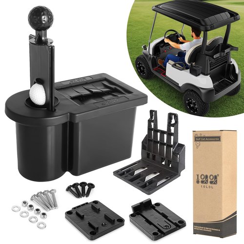 10L0L Universal Golf Ball Washer and Club Head Cleaner for EZGO Club Car Yamaha, Stay at the Top of Your Golf Game with the Convenient-Black