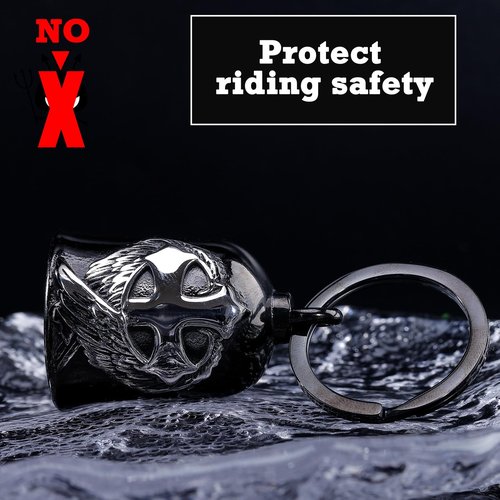Motorcycle for Bells - Motorcycle Angel Bell for Men Women,Bell Biker Accessory,Guard Riding Safety