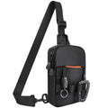 DEYACE Mens Sling Bag, YKK Zippers Small Crossbody Bag for Hiking Travel Work, Water Resistant Utility EDC Mini Chest Bag
