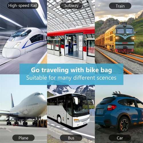 ltorrew 26 Inch Folding Bike Bag Waterproof Bike Travel Bag Durable Bicycle Carrier Bag Thick Bike Travel Case Outdoors Bicycle bag, for Air Travel, Car, Bus, Train