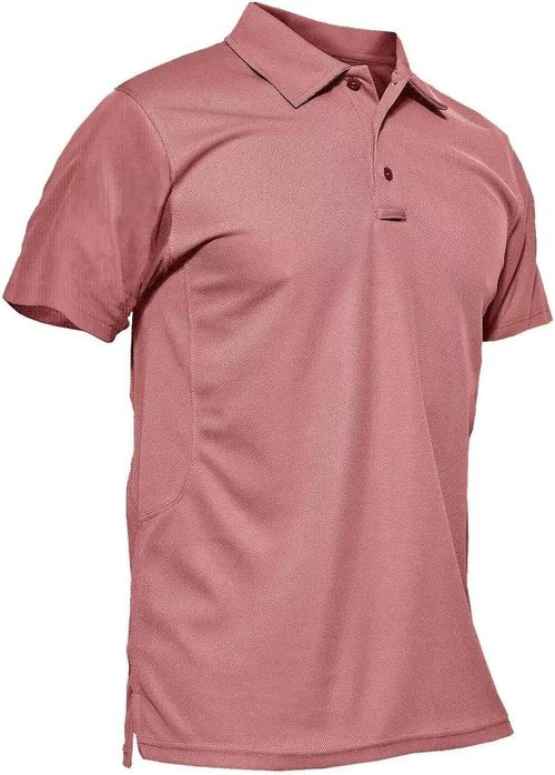 MAGCOMSEN Men's Quick-Dry Performance Polo Shirt - Short Sleeve Tactical Golf Jersey