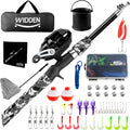 WIDDEN Kids Fishing Pole - Portable Telescopic Rod & Reel Combo Kit with Tackle Box & Net | Ideal for Boys & Girls