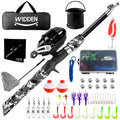 WIDDEN Kids Fishing Pole, Portable Telescopic Kids Fishing Poles for Boys and Girls, Fishing Rod and Reel Combo Kit with Tackle Box, and Fishing Net, Best Fishing Pole for Toddler Youth