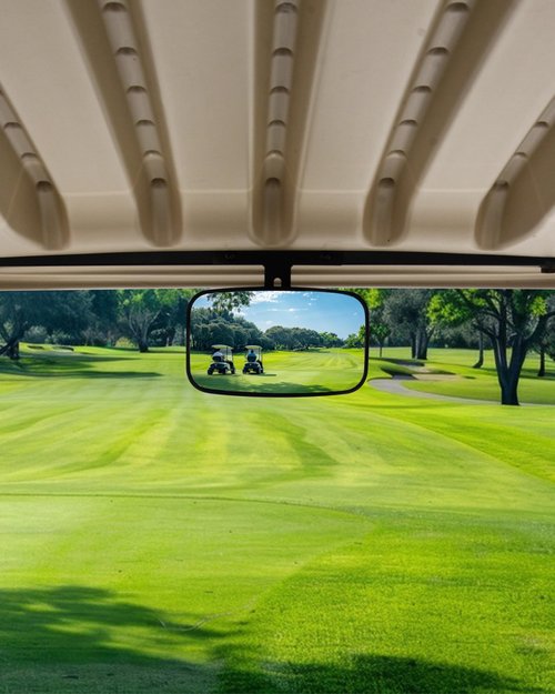 SLORIMOD Extra Wide Center Rear View Mirror for EZGO Golf Cart Yamaha Club Car, Universal Extra Wide Panoramic Interior Center Convex Rearview Mirror with 360° Adjustable for E-Z-GO Golf Cart
