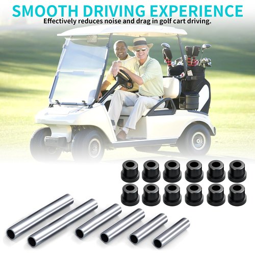 10L0L Golf Cart Complete Front Spring Bushing Sleeve Kit for Club Car Precedent 2004-up Golf Cart, Replacement OEM#102506401 102506601 102506301 102956201